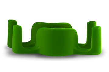 2x Green BudClips on White Background