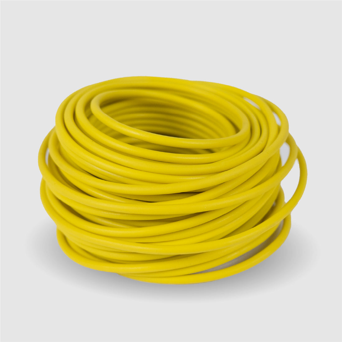 BudTrainer BudHuggers yellow plant training wire coil for cannabis branch bending and low-stress training.